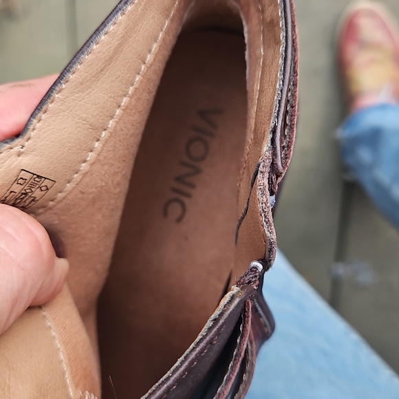 Vionic Rich Brown Ankle Boots with Buckle - Picture 7 of 7